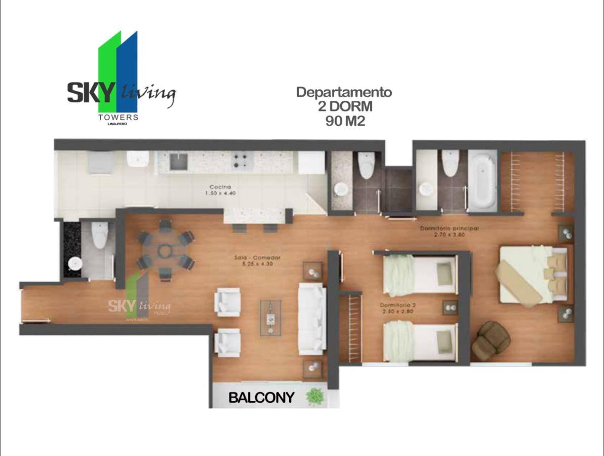 Skyliving Towers Apartments - Peru Lima Eksteriør billede